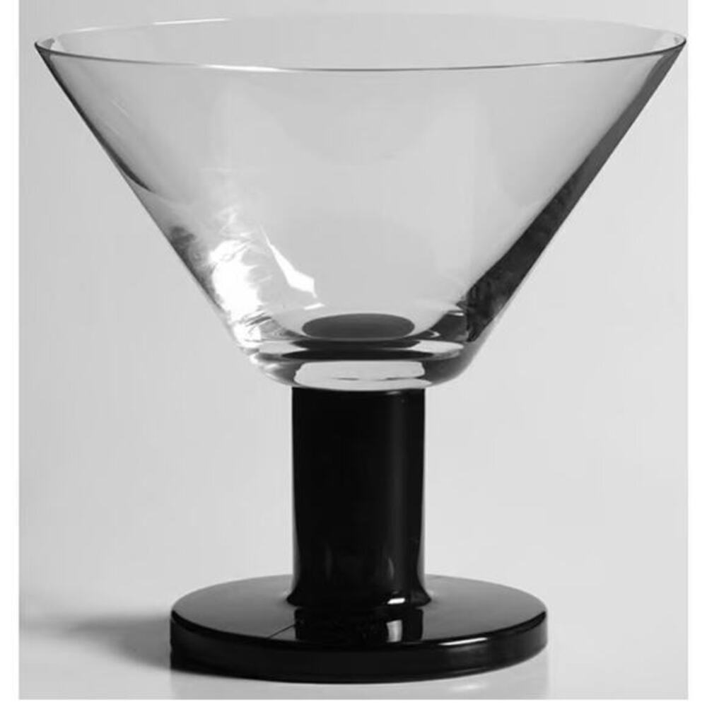CRATE & Barrel VIVA BLACK cocktail glasses (2)